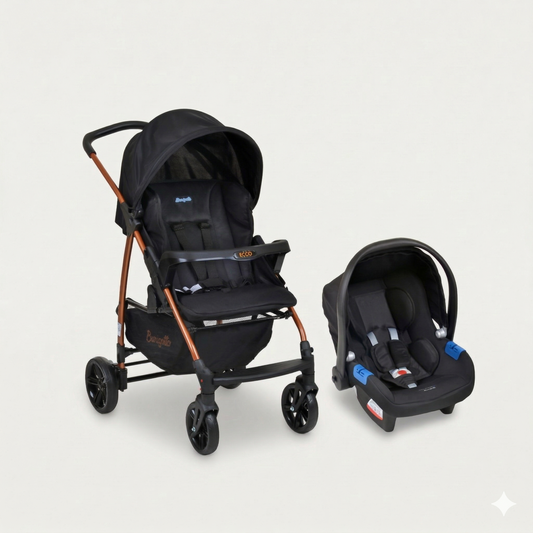 Burigotto Ecco Travel System – Cochecito + Silla de Auto en un solo pack