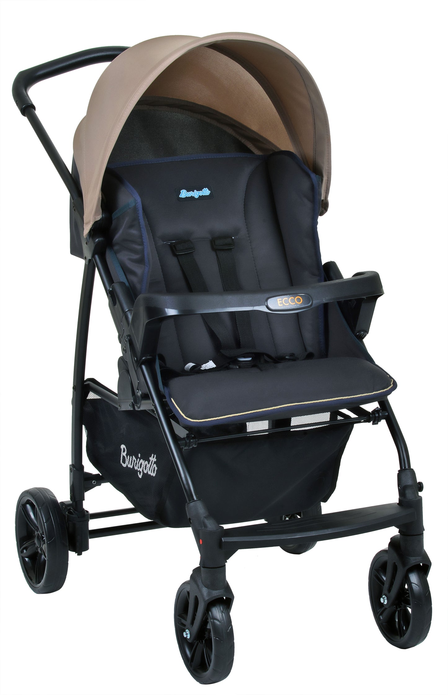 Cochecito Burigotto Ecco – Reclinable y Compacto