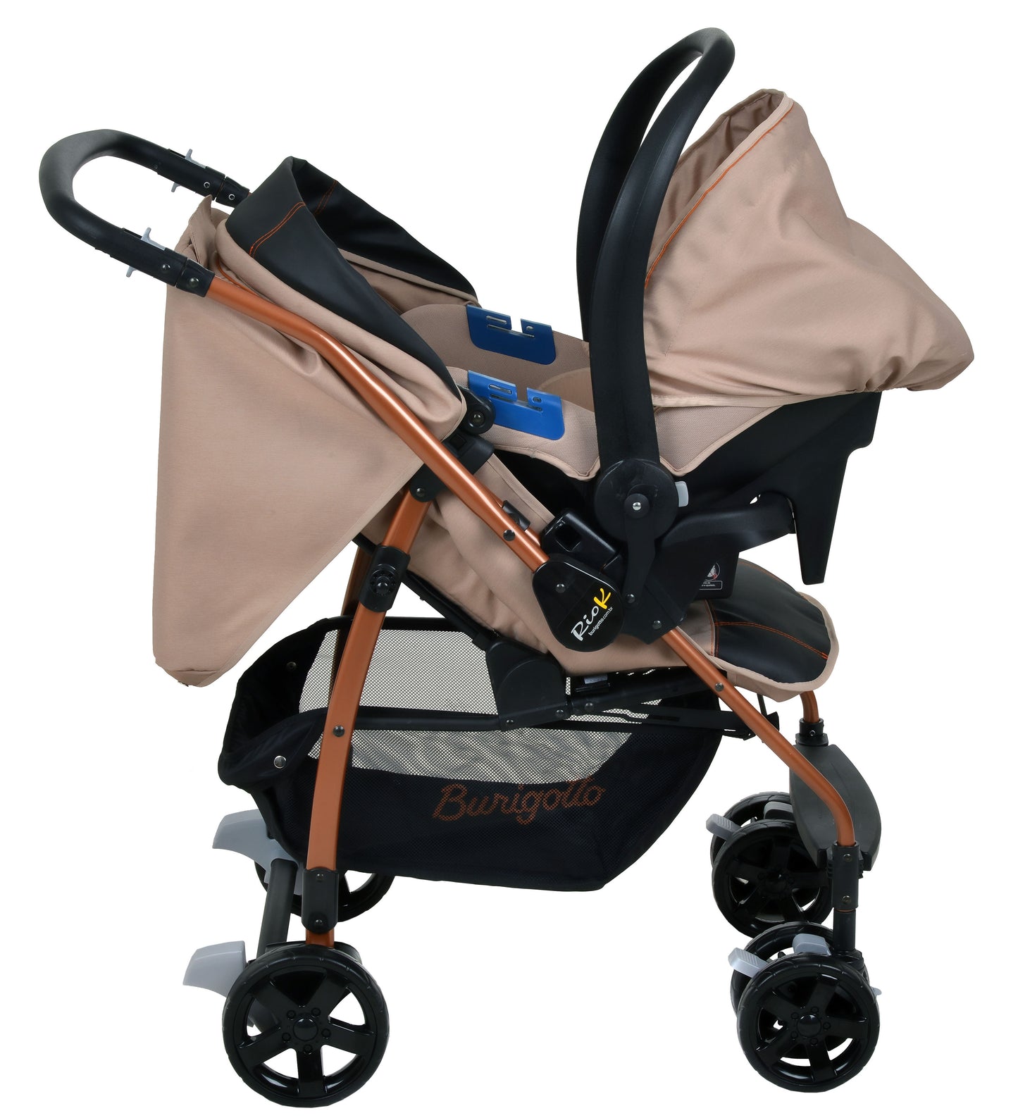Burigotto Rio K Travel System – Cochecito + Silla de Auto en un solo pack