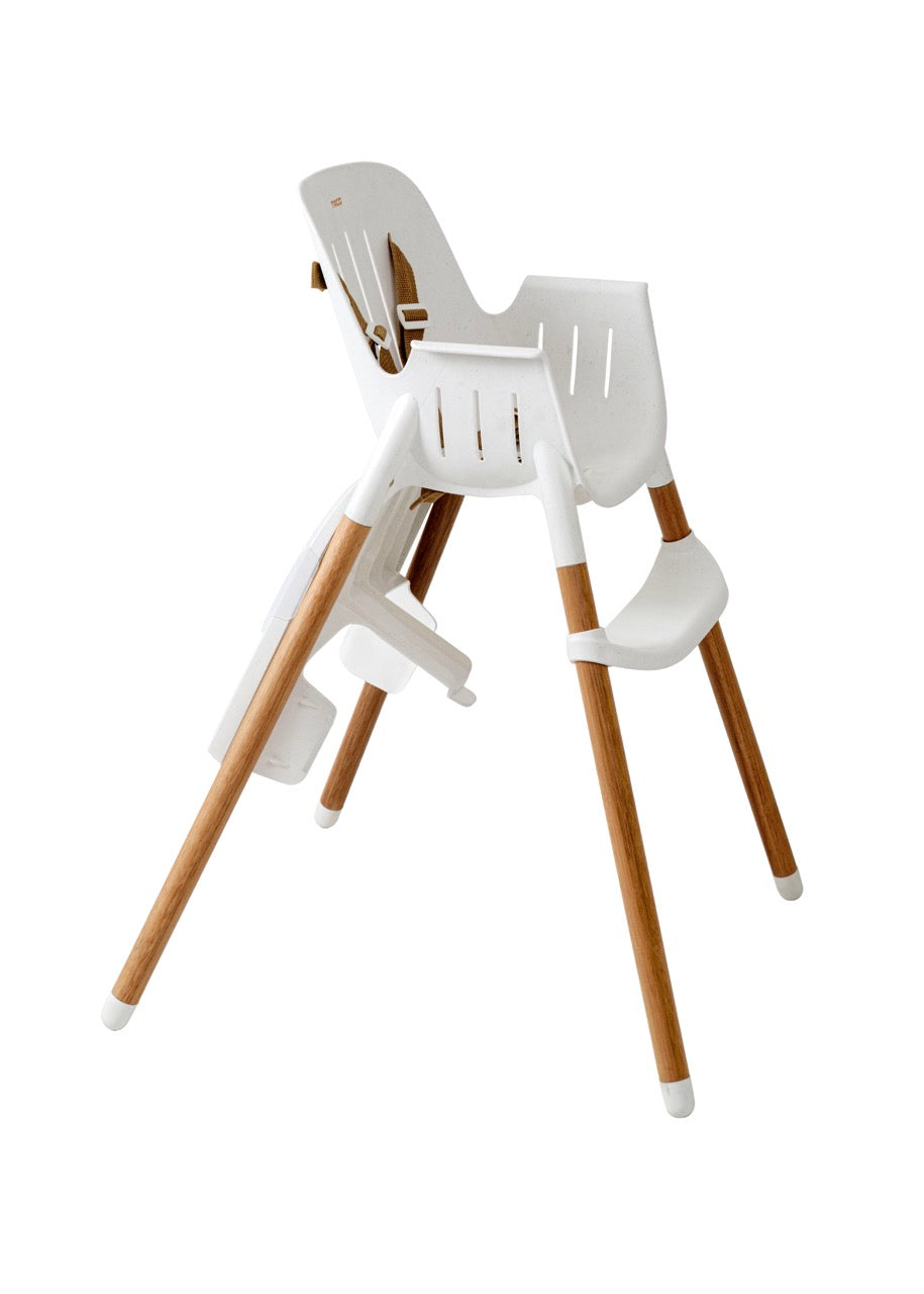 Burigotto Taco – Silla de comer con diseño moderno y patas de madera