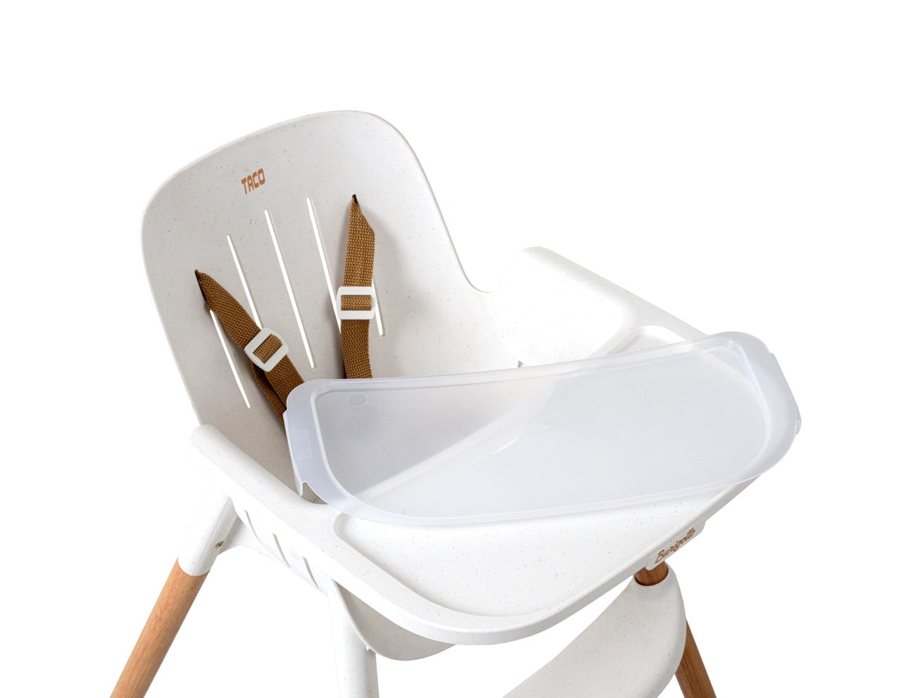 Burigotto Taco – Silla de comer con diseño moderno y patas de madera