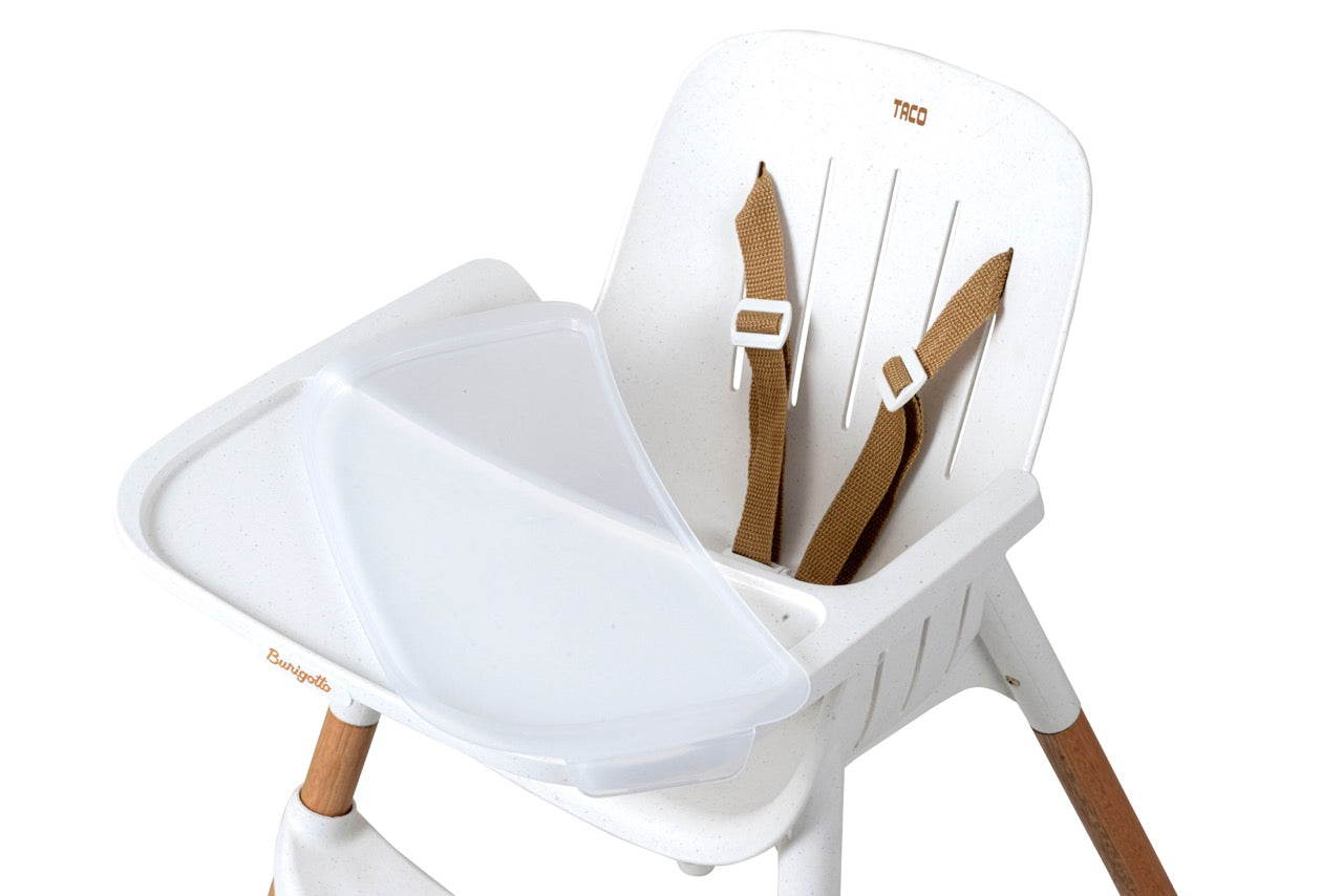 Burigotto Taco – Silla de comer con diseño moderno y patas de madera