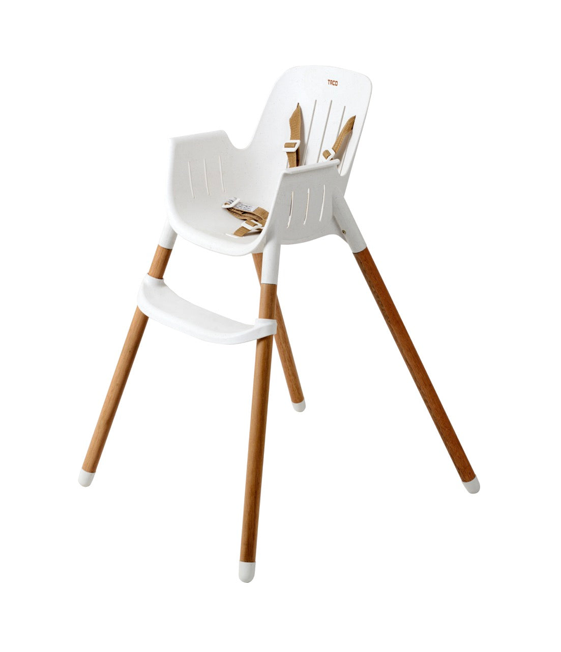 Burigotto Taco – Silla de comer con diseño moderno y patas de madera