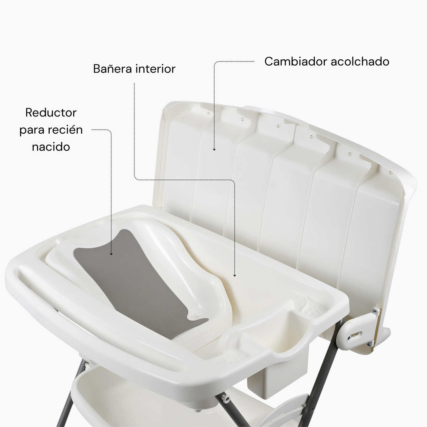 Bañera con Cambiador para Bebés | Splash+ Burigotto | Totomo